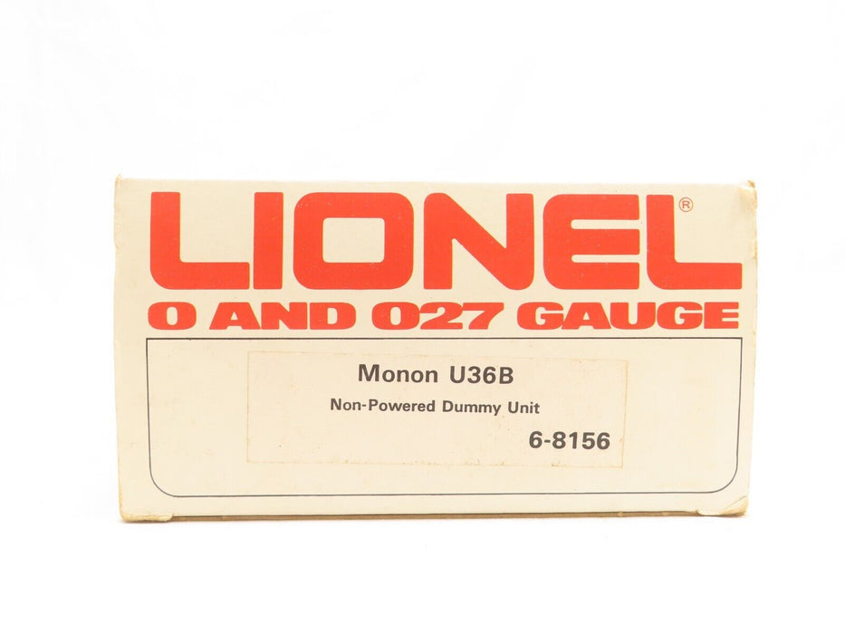 Lionel 6-8156 Mono U36B Non Powered Dummy LN