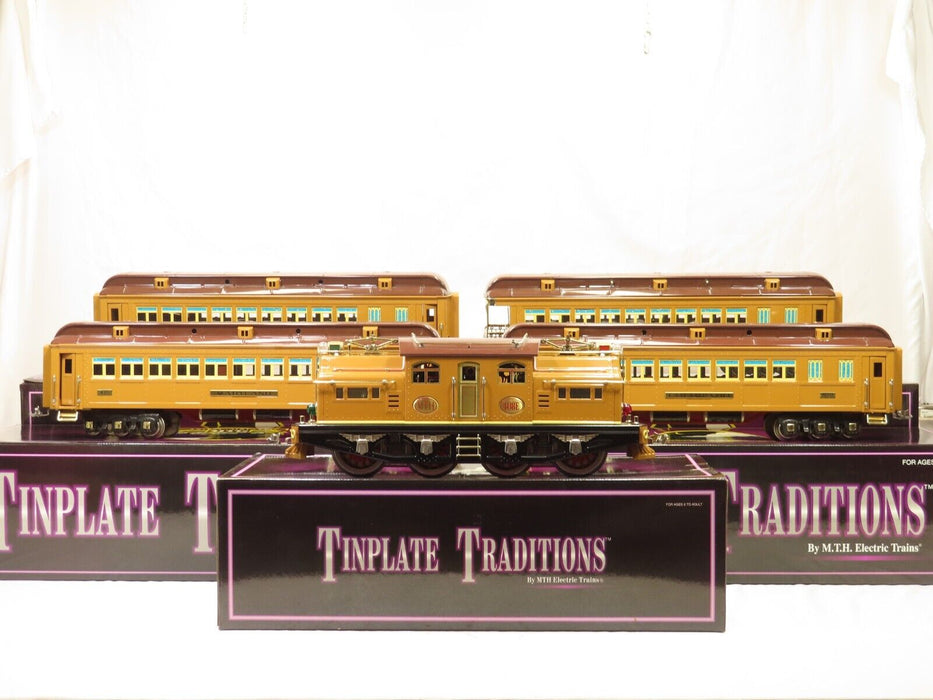 MTH 10-1132-1 Tinplate Traditions Lionel #408E Brown State Set LN