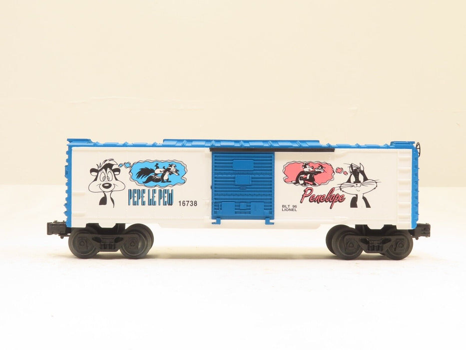 Lionel 6-16738 Warner Bros. Pepe Le Pew & Penelope Boxcar LN