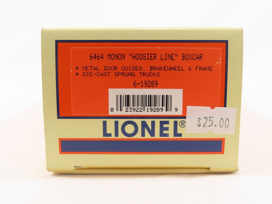 Lionel 6-19289 6464 Monon "Hoosier Line" Boxcar LN