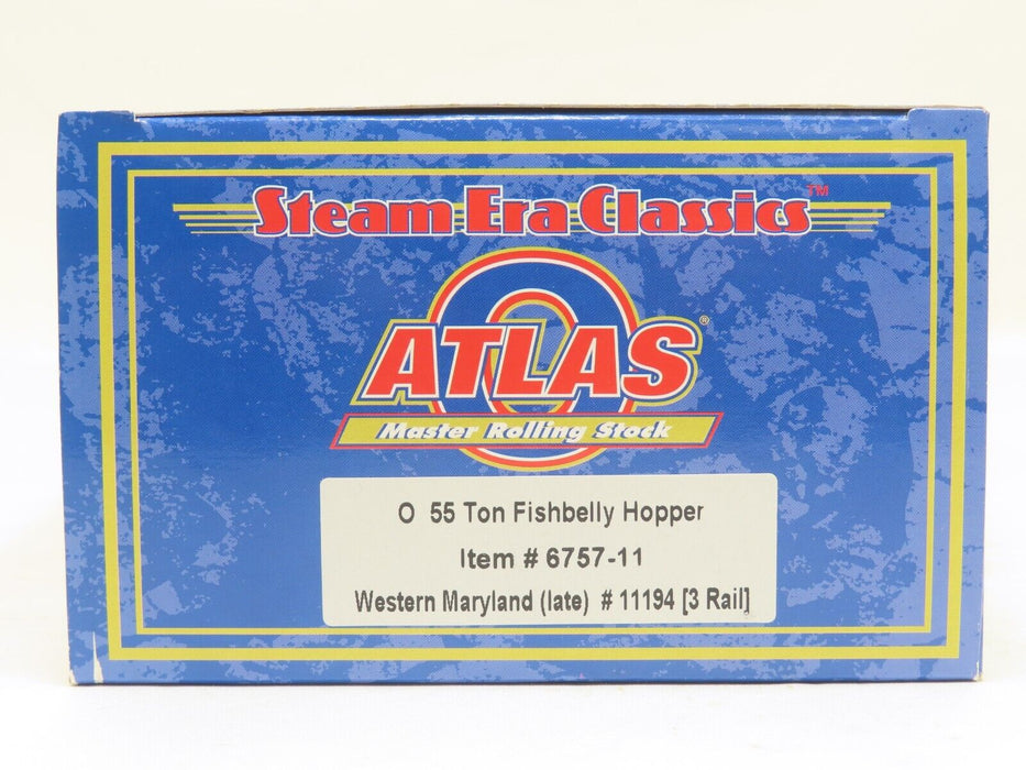 Atlas 6757-11 Western Maryland 55 Ton Fishbelly Hopper #11194 NIB