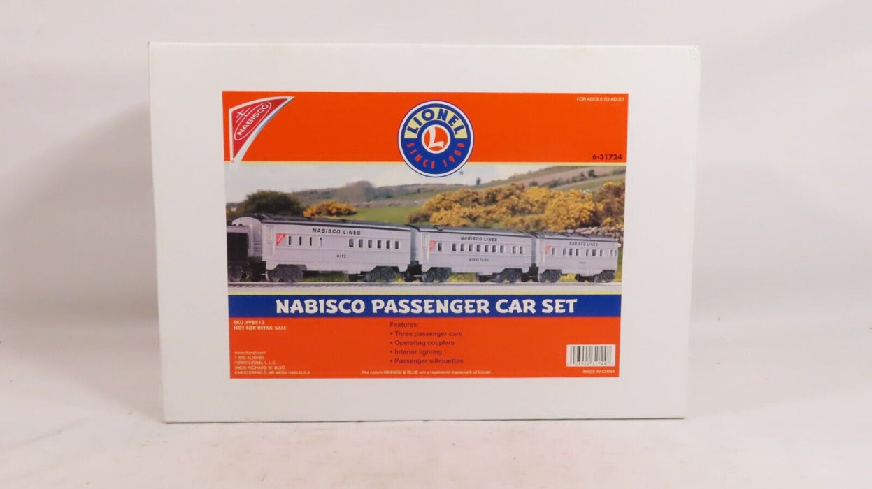 Lionel 6-31724 Nabisco Passenger Car Set LN