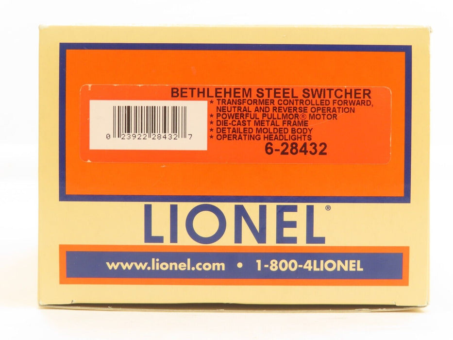 Lionel 6-28432 Bethlehem Steel Switcher LN