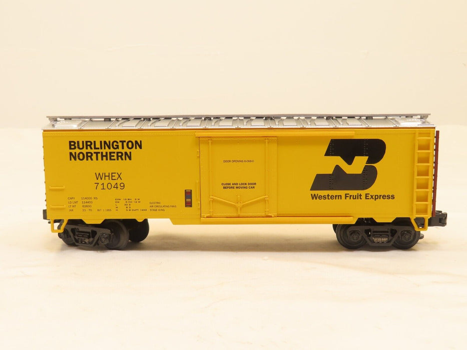 MTH 20-9404L Burlington Northern O Scale Refrigerator Car LN