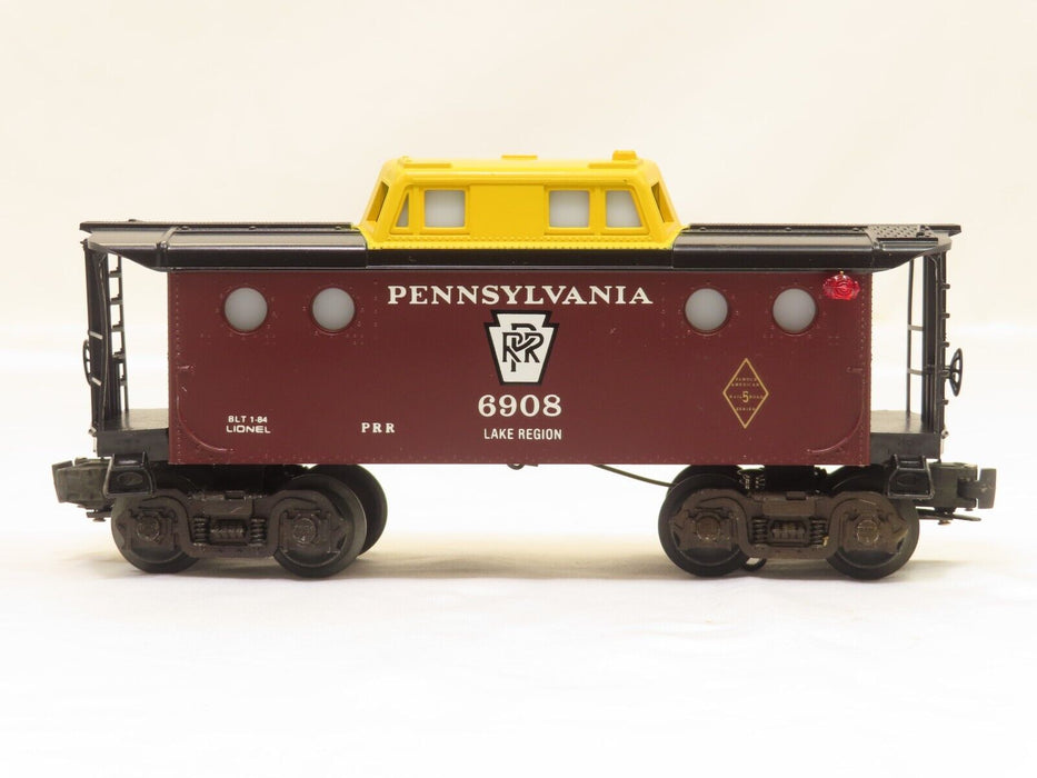 Lionel 6-6908 Pennsylvania Illuminated Porthole Caboose NIB