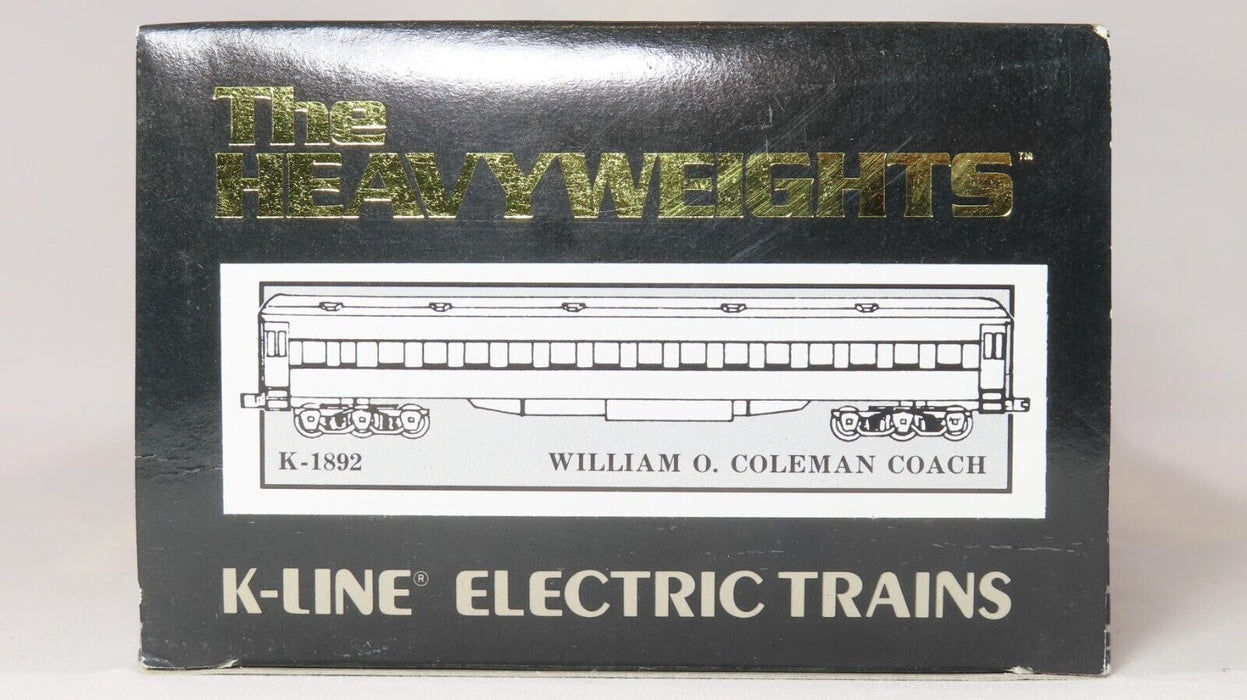 K-Line K-1892 William O. Coleman Coach LN