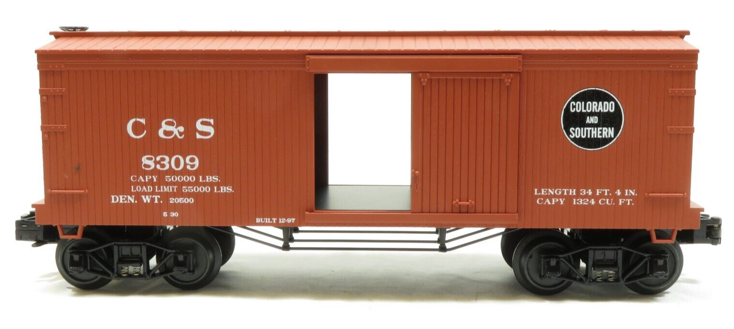 MTH 30-74164 Colorado & Southern 19th Century 34' Box Car NIB