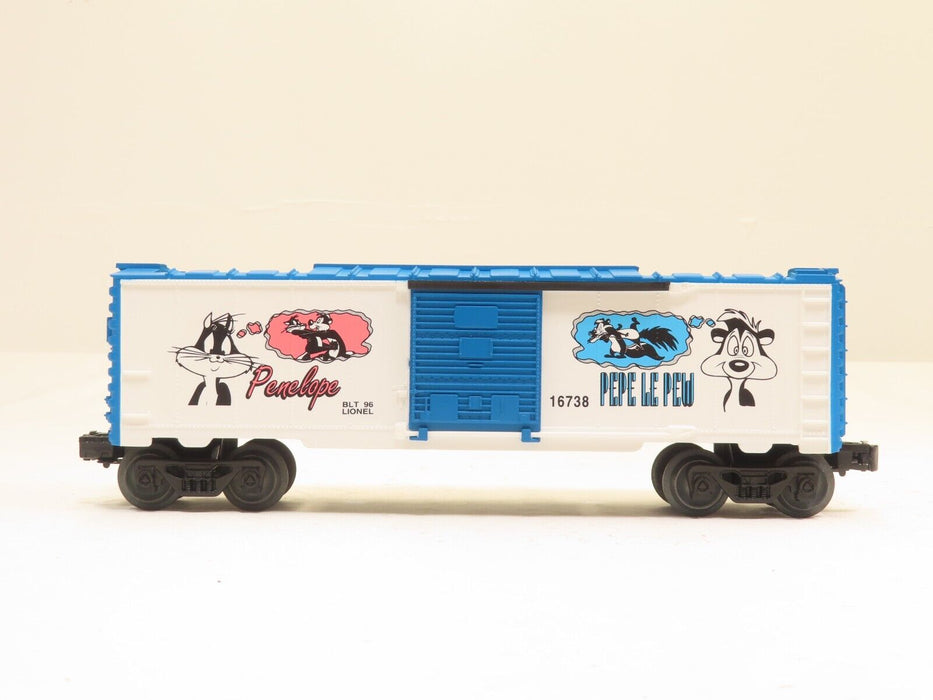 Lionel 6-16738 Warner Bros. Pepe Le Pew & Penelope Boxcar LN