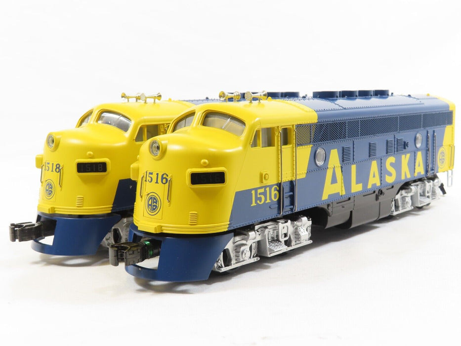 MTH MT-2128LP EMD F-3 AA Alaska Diesel Set w/protosound LN