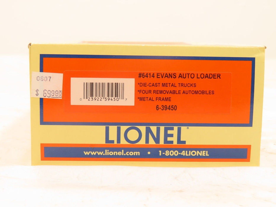 Lionel 6-39450 #6414 Evans Auto Loader LN