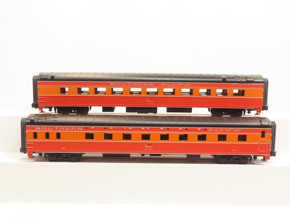 MTH 20-6623 Southern Pacific 2-Car 70' ABS Slpr/Diner Pass. Set Smooth LN