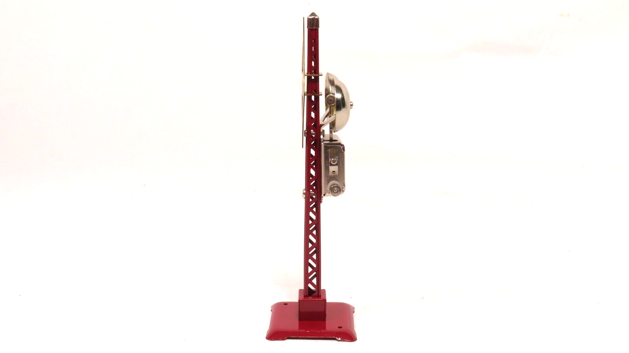 MTH 30-1077 No. 69N Warning Bell Maroon with Brass Sign NIB