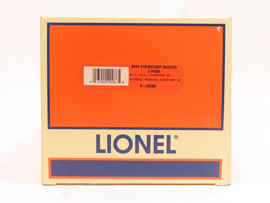 Lionel 6-29286 6464 Overtamped Boxcar 2 PK LN