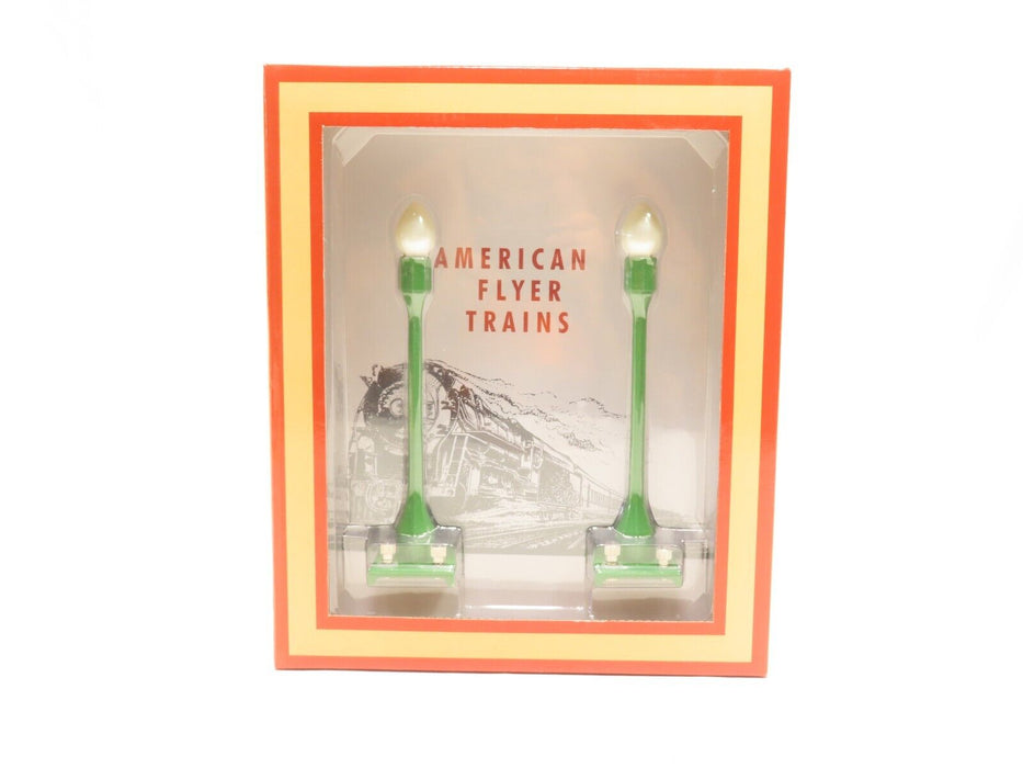 MTH 11-90056 Amer Flyer No. 580 Teardrop Lamp Set Pea Green NIB