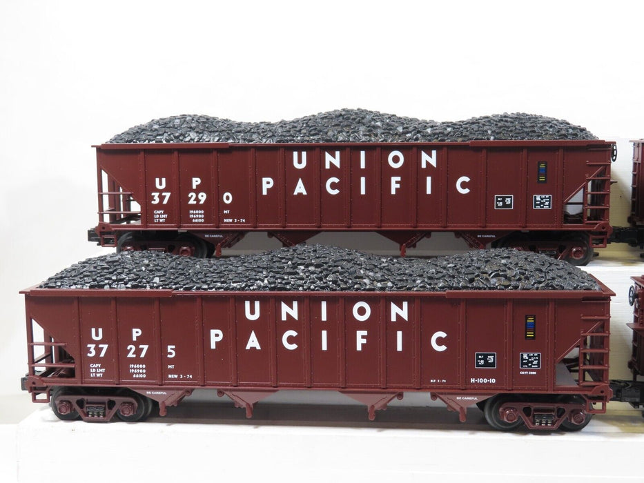 MTH 20-97404 Union Pacific 4 Bay Hopper 6 Car Set LN