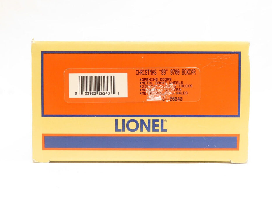 Lionel 6-26243 Christmas "99" 9700 Boxcar NIB