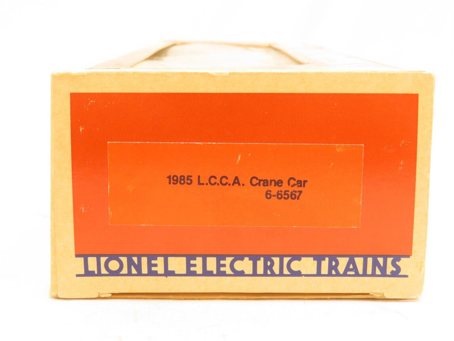 Lionel 6-6567 1985 LCCA Crane Car LN