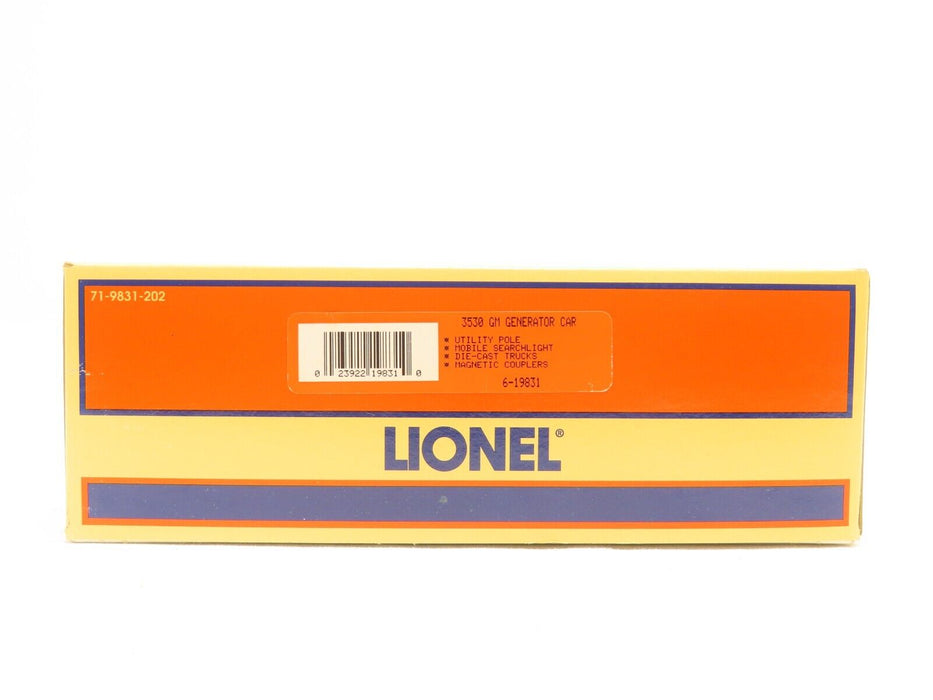 Lionel 6-19831 3530 GM Generator Car LN