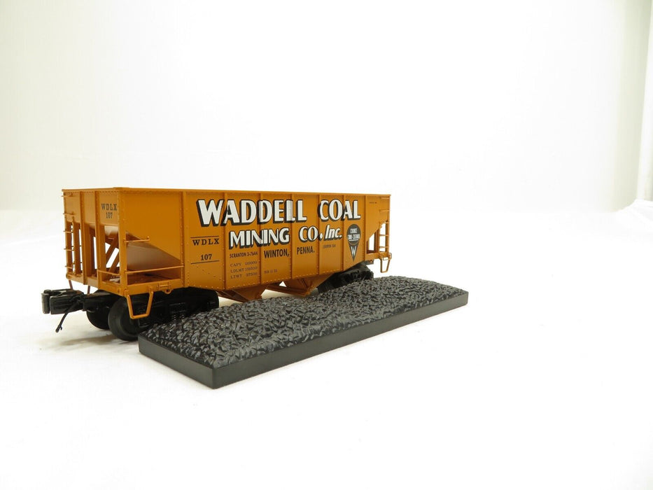 MTH 20-97200 Waddell Coal MTHRRC 2007 2-Bay Fish Belly Hopper Car w/Coal LN