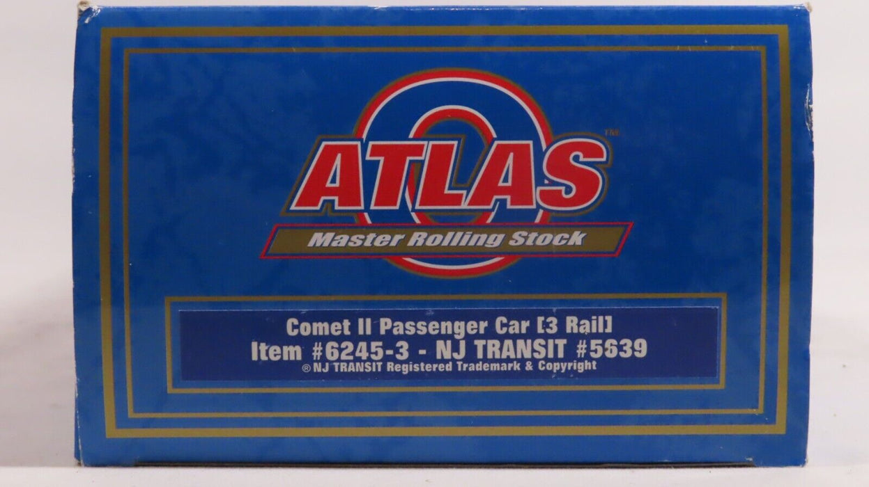 Atlas 6245-3 NJ Transit #5639 Comet II Passenger Car LN