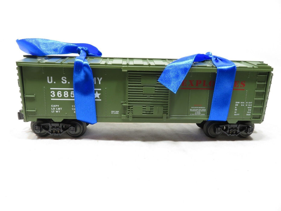 Lionel 6-36853 U.S. Army Exploding Boxcar NIB