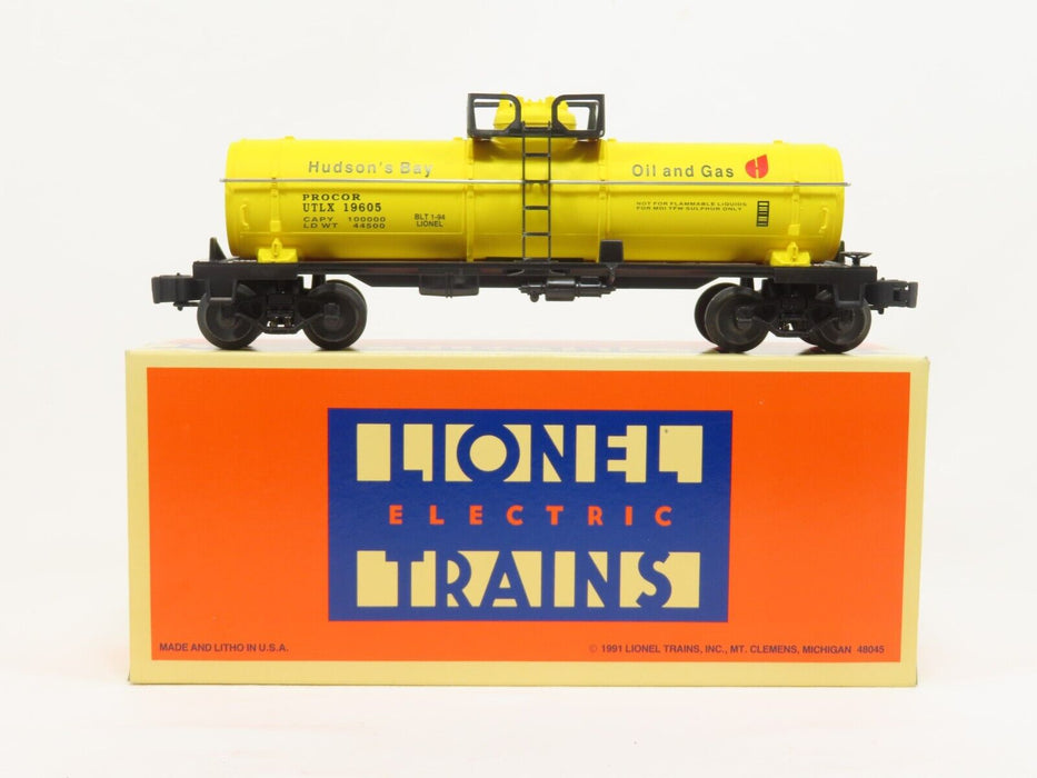 Lionel 6-19605 Hudson Bay Tank Car LN