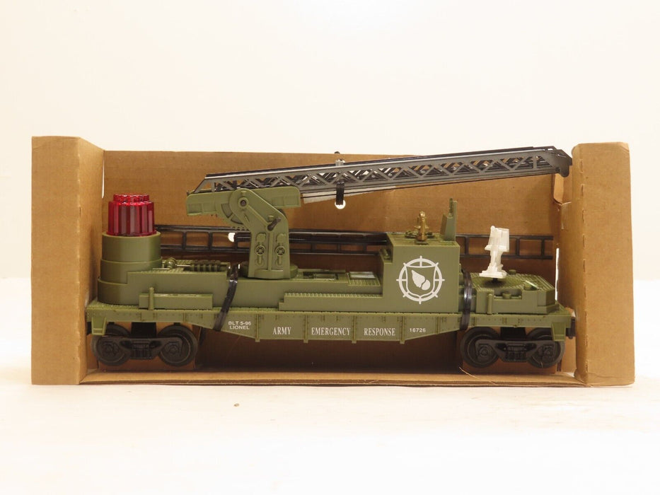 Lionel 6-16726 U.S. Army Fire Ladder Car LN