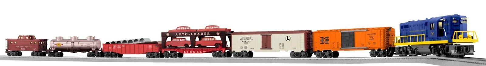 Lionel 6-38349 #1285-500 C&O GP7 Freight Promotional Set Loco #2347 NIB