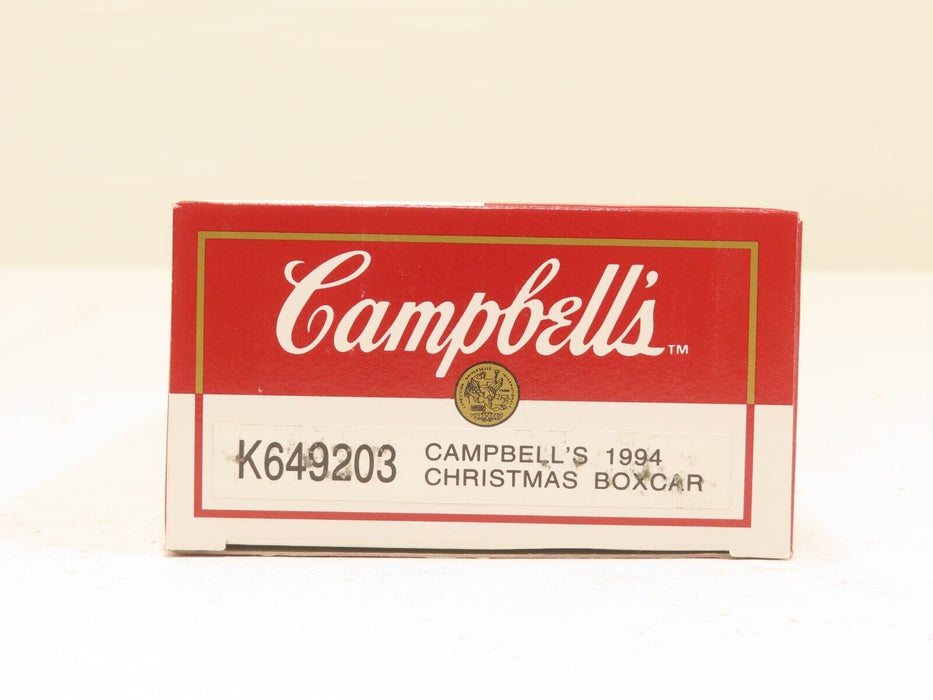 K-Line K649203 Campbell's 1994 Christmas Boxcar NIB