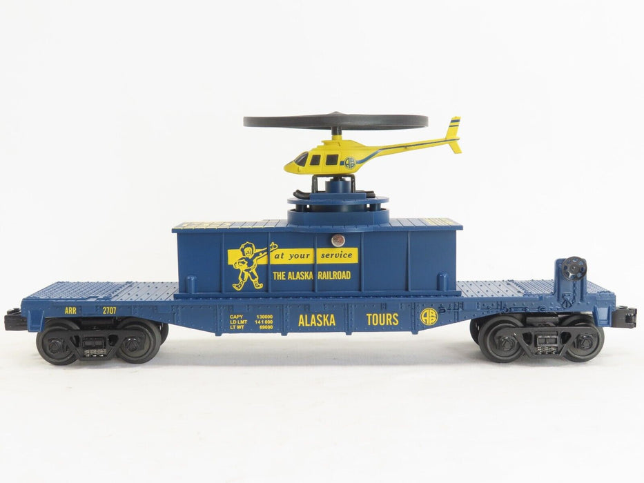 MTH 30-79175 Alaska Flatcar with Operating Helicopter LN