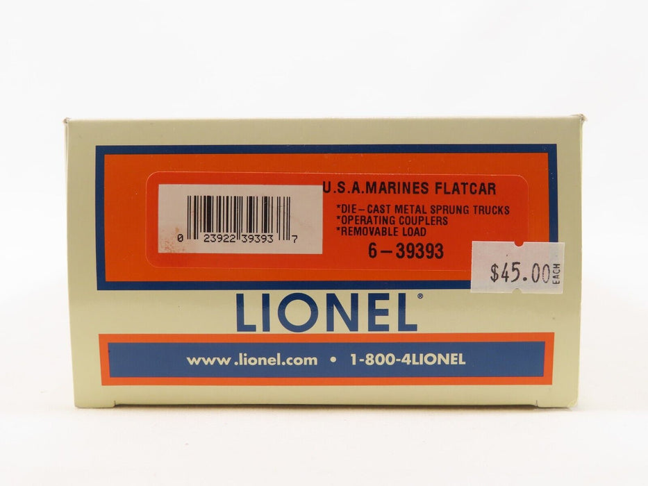 Lionel 6-39393 U.S.A. Marines Flatcar LN