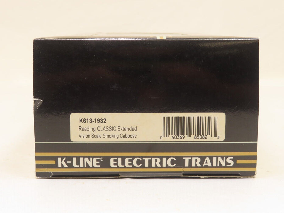 K-Line K613-1932 Reading Class Extended Vision Scale Smoking Caboose NIB