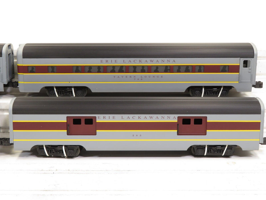 Lionel Erie Lackawanna Passenger Set (6-29125, 29126, 29123, 29124) LN 7744