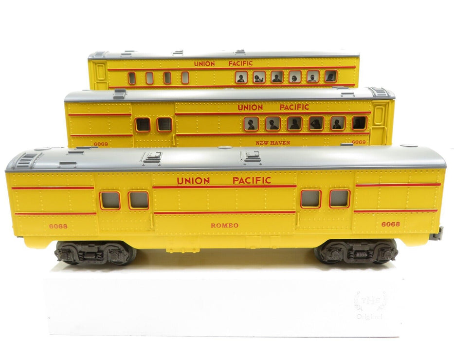 Lionel Lot of 3 Union Pacific Pass Cars (16071, 16068, 16069) LN 7742