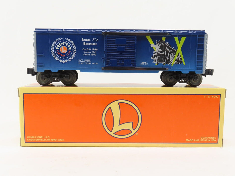 Lionel 6-29226 '97 Berkshire 726 Century Club Boxcar LN