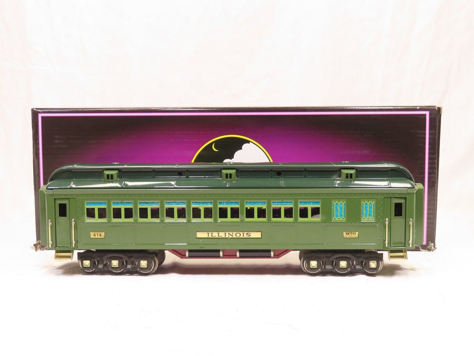 MTH 10-1079 Tinplate Traditions  #414 State Car Coach "Illinois"  HTF Add On LN