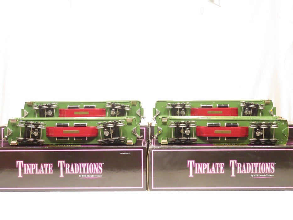 MTH 10-1078 Tinplate Traditions Lionel 4 Car Green State Set LN