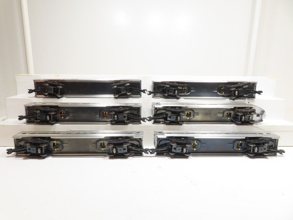 Lionel 6 Car Burlington Pass. Set (9578, 9588, 9576, 9579, 9580, 9577) LN 7745