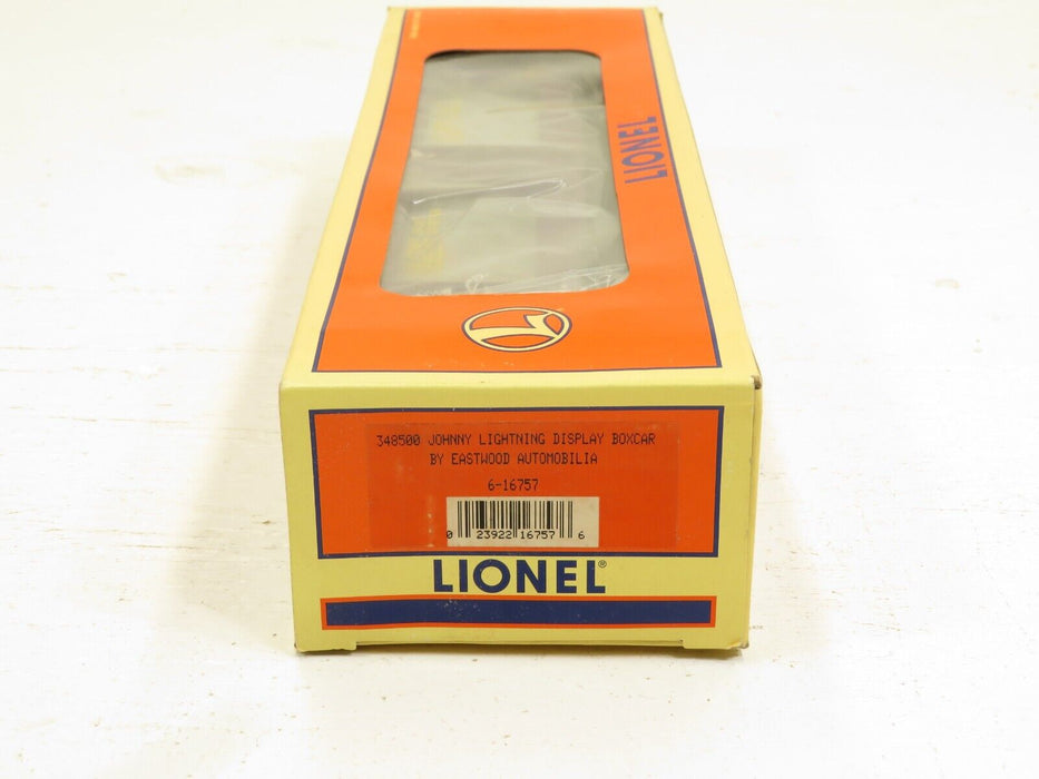 Lionel 6-16757 348500 Johnny Lightning Display Boxcar LN