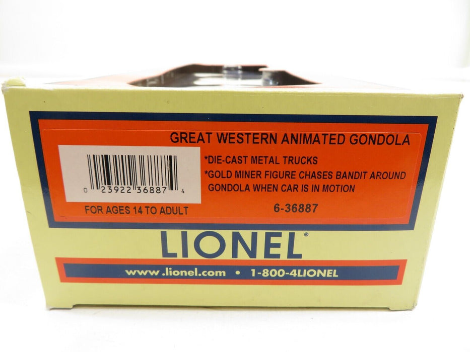 Lionel 6-36887 Great Western Animated Gondola LN