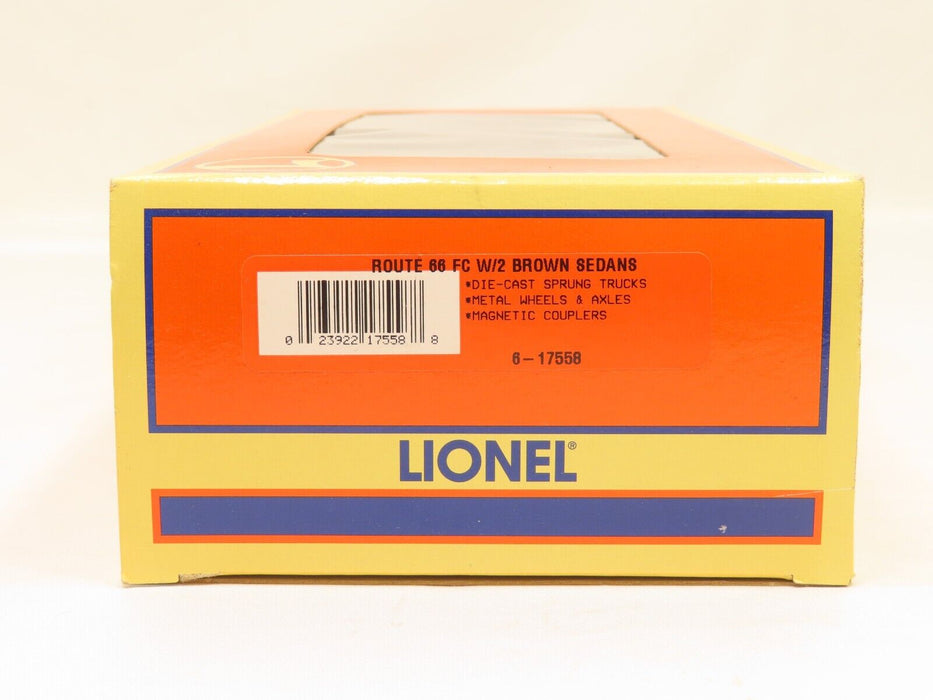 Lionel 6-17558 Route 66 FC w/2 Brown Sedans LN