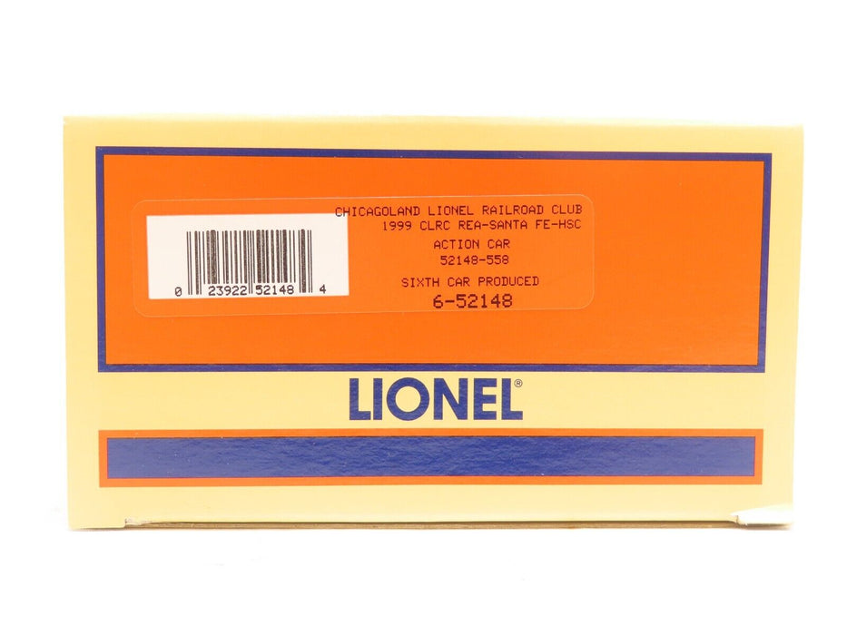 Lionel 6-52148 Chicagoland LRRC Action Car NIB