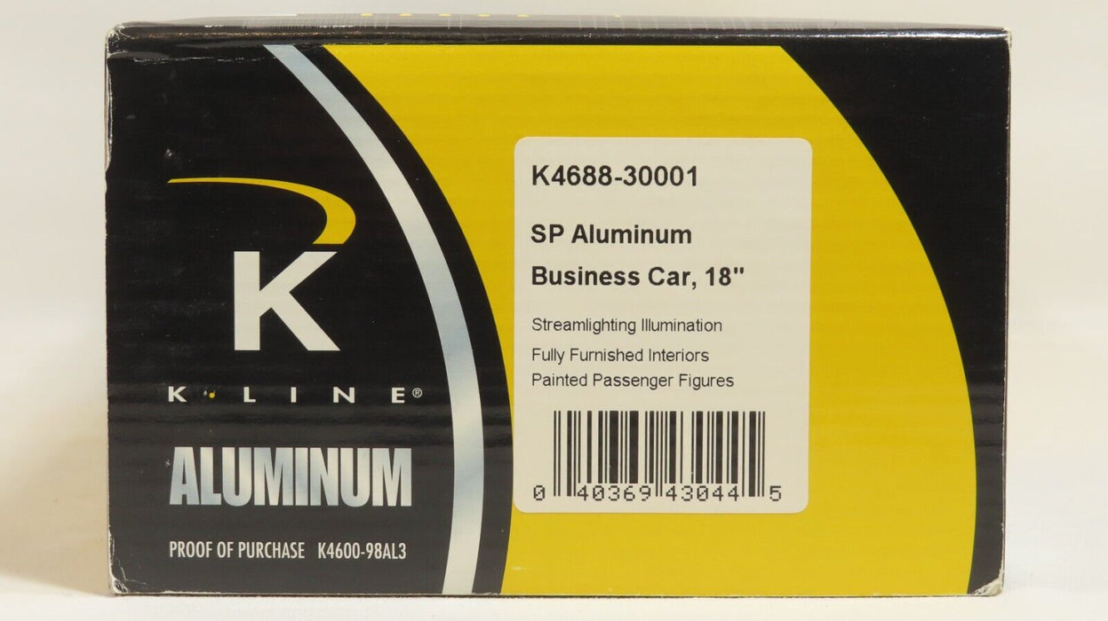 K-Line K4688-30001 SP Aluminum Business Car 18" LN