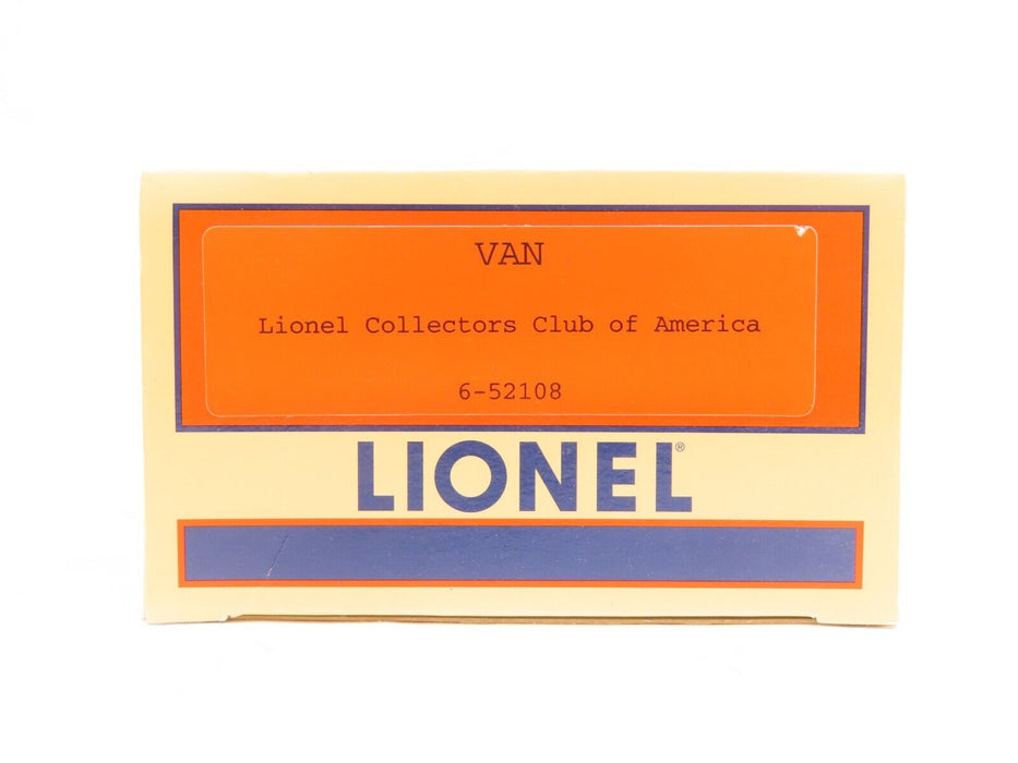 Lionel 6-52108 Van Lionel Collectors Club of America NIB