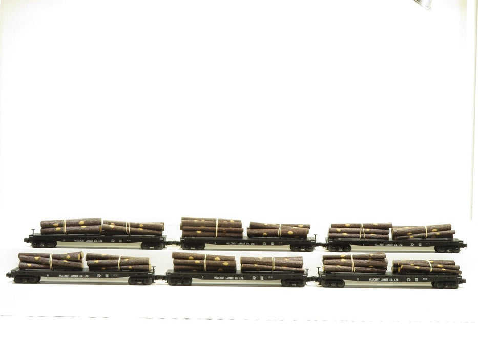 MTH 20-98120 Hill Crest Lumber Co. Flatcar w/Logs 6-Car LN