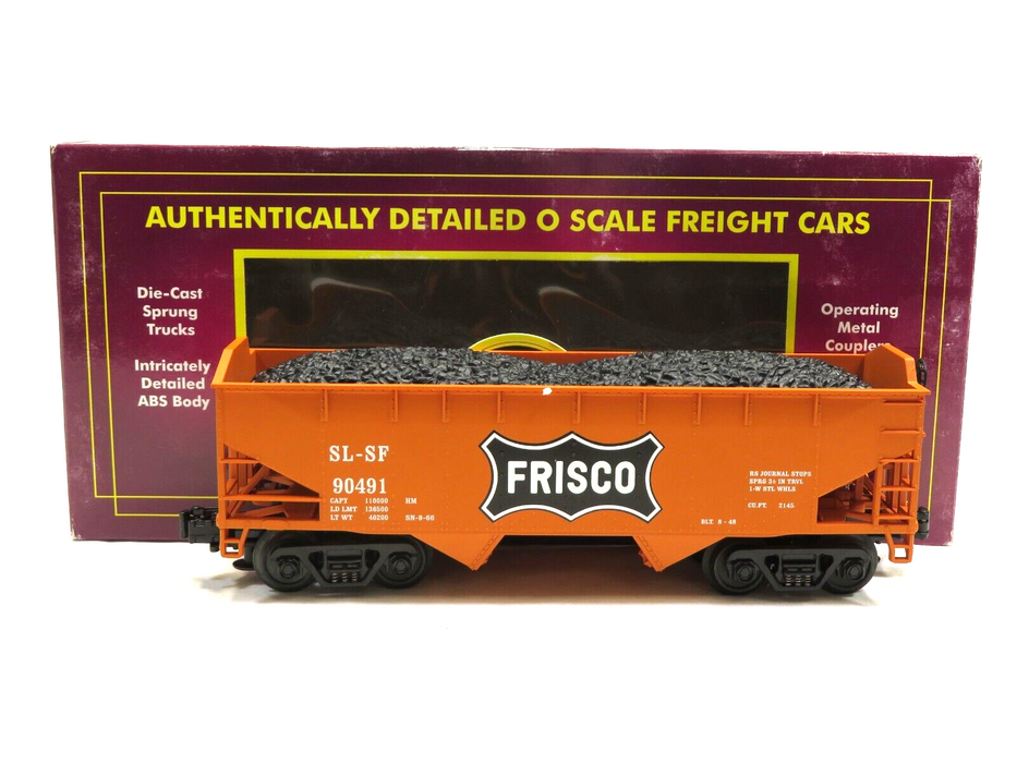 MTH 20-97415 Frisco 2-Bay Offset Hopper w/Coal Load LN