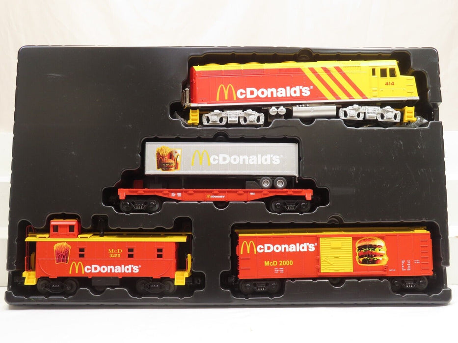 MTH 30-4042-0 McDonalds F40ph RTR Train Set W/Loco Sound LN