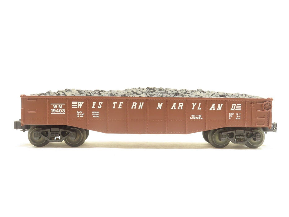 Lionel 6-19403 Western Maryland Gondola with Coal Load NIB