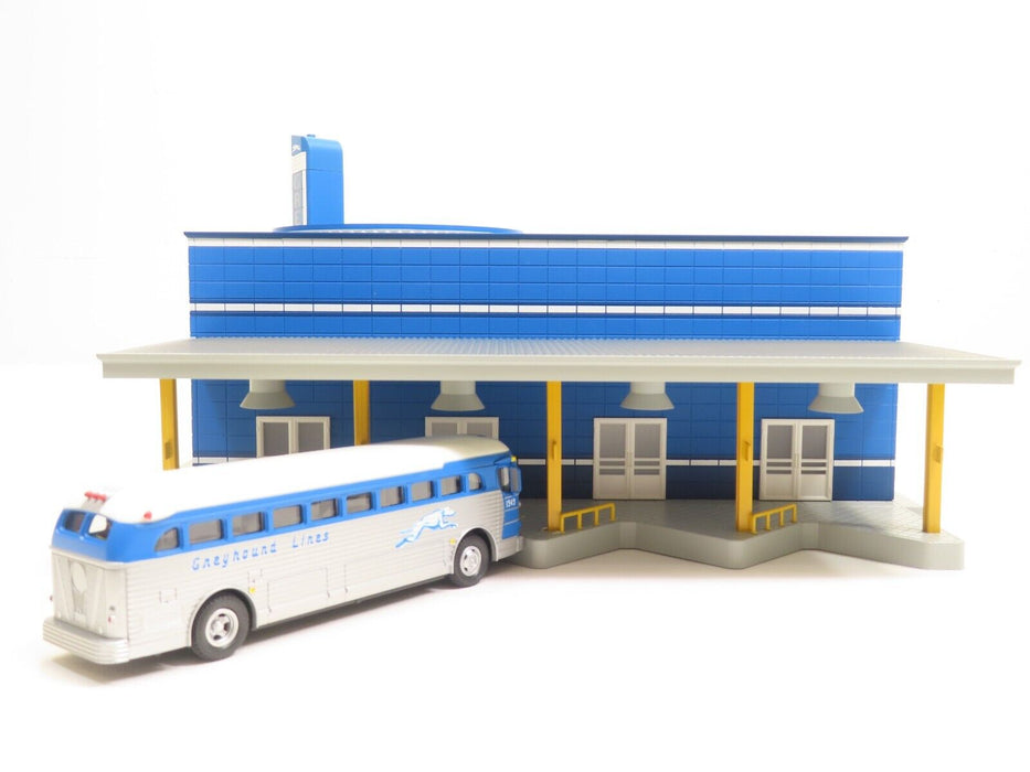 MTH 30-9040 Greyhound Station Blue/Gray LN