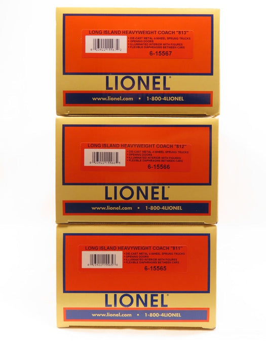 Lionel 6-15564 Long Island Heavyweight 3 Car Set LN *Some Window Interiors Dirty